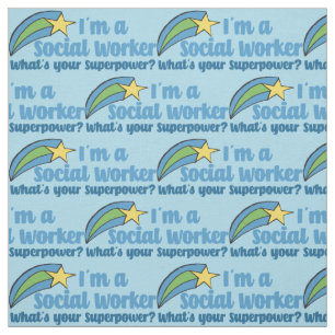 Superheld Social Worker Stof