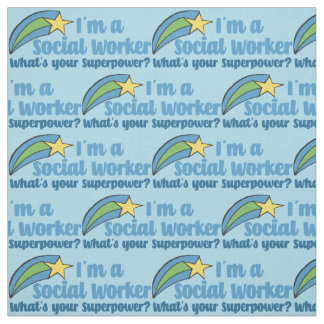 Superheld Social Worker Stof