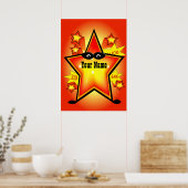 Superheld Star Kinder Room Poster (Keuken)