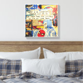 Superheld Stretched Canvas Print (Insitu (Slaapkamer))