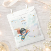 Superheld superboy kinderen verjaardag bedankzakje (Geknipt)