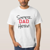 Superheld Superheld-vader op vaderdag T-shirt (Voorkant)