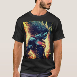 Superheld T-Shirt Design: Energie Projectie Power