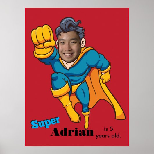 Superheld Unieke speciale kinderen Poster (Voorkant)