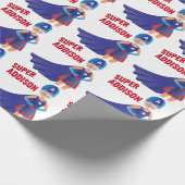 Superheld USA Stunning Girl Amathday Cadeaupapier (Hoek)