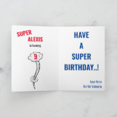 Superheld USA Stunning Girl Amathday Kaart (Binnen)