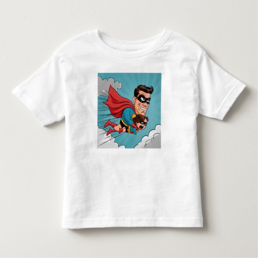 Superheld vader kinder shirts (Voorkant)