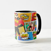 Superheld Vaderdag Comic Book Papa Mok (Voorkant rechts)