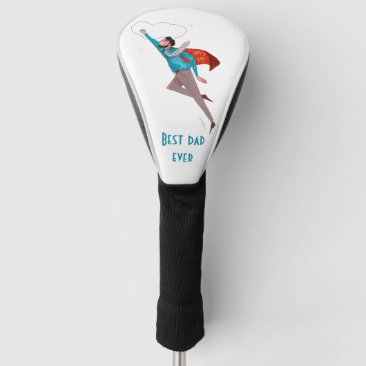 Superheld vaders dag golfheadcover (Voorkant)