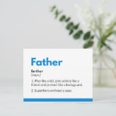 Superheld vaders dagkaarten Superdad Briefkaart (Staand voorkant)