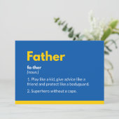 Superheld vaders dagkaarten Superdad Feestdagenkaart (Staand voorkant)