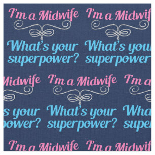 Superheld van Cute Midwoman Stof