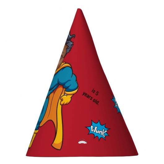 Superheld van superheld van het superspeciale Kind Feesthoedjes (Rechts)