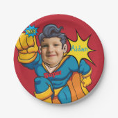 Superheld 🦸 Verjaardag Fantastisch Vliegend Kind  Papieren Bordje (Voorkant)