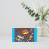 Superheld-Visitekaartje Visitekaartje (Staand voorkant)