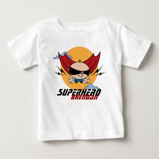 Superheld Vliegende Peuter Licht T-Shirt (Voorkant)
