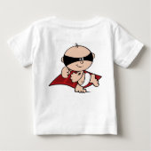 Superheld Vliegende Peuter Licht T-Shirt (Achterkant)