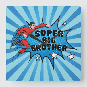 Superheld wordt een Big Brother Vierkante Klok