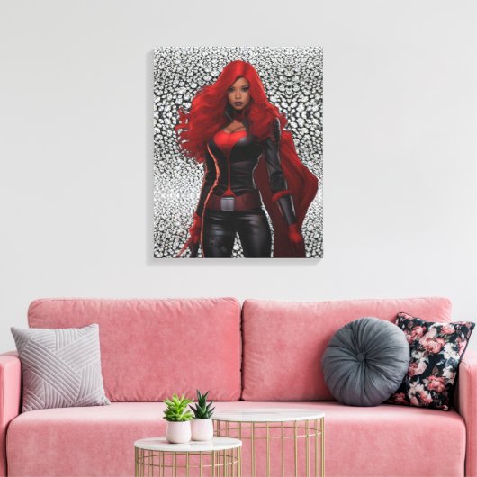 Superhelden Canvasprint Canvas Afdruk (Insitu (Woonkamer))