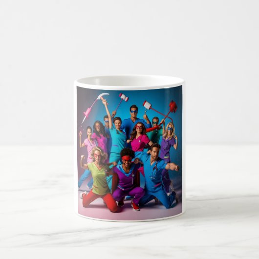 Superhelden in Scrubs Mok – Celebrate Healthcare H (Center)