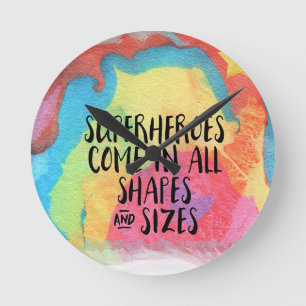 superhelden-inspirerend- ronde klok