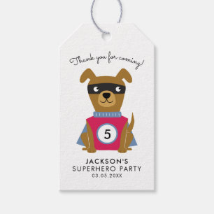 Superhelden Thema Verjaardagsfeest Bedankt Favor T Cadeaulabel