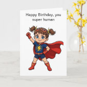 Superheldenstijl kaart (Gele Bloem)