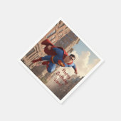 superheldenvliegen servet (Hoek)