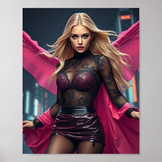 Superheldin Poster (Voorkant)