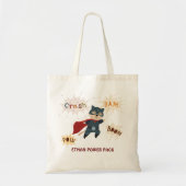 Superhero Animals Schattige Kind jarig Tote Bag (Voorkant)