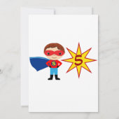 Superhero Anniversaire de enfant Party Invitations (Dos)
