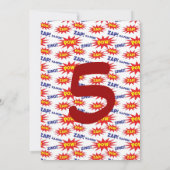 Superhero Anniversaire de enfant Party Invitations (Dos)