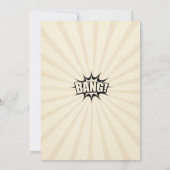 Superhero Anniversaire Fête Photo Invitation ・ Nou (Dos)