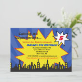 Superhero Anniversaire Invitations Garçons (Debout devant)