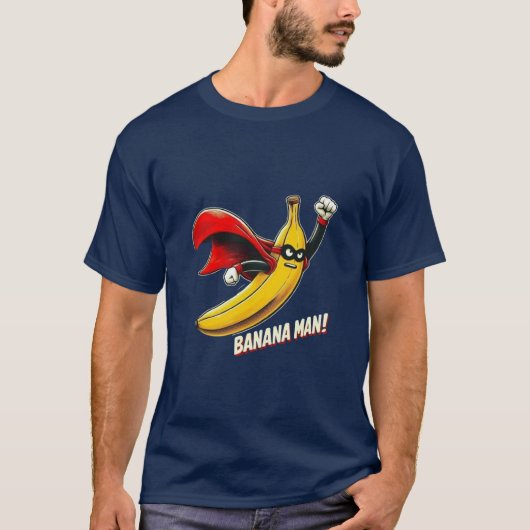 Superhero Banana Man T-shirt (Devant)