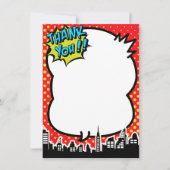 Superhero Bande dessinée Merci Notes (Devant)