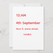 Superhero Birthday Invitation card (Dos)