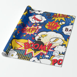 Superhero Blast Wallpaper Cadeaupapier