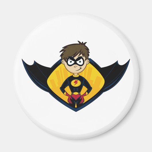 Superhero Boy Magnet (Devant)