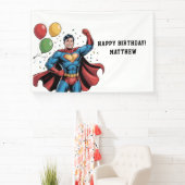 Superhero Boys Birthday Party Spandoek (Insitu)