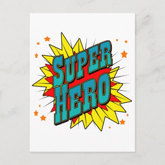 SuperHero Briefkaart (Voorkant)