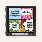 Superhero Comédie Style de livre Parti d'adoption (Devant)