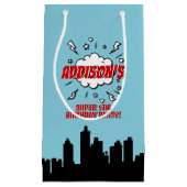 Superhero Comic Anniversaire de fête Sac cadeau (Devant)