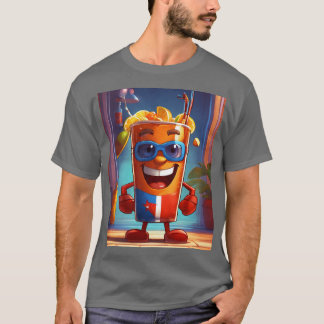 Superhero Cuba Libre Cocktail Karakter Cartoon T-shirt