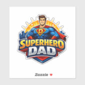 Superhero Dad Sticker (Vel)