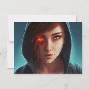 Superhero-dochterkaart Briefkaart