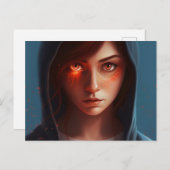 Superhero-dochterkaart Briefkaart (Voorkant / Achterkant)