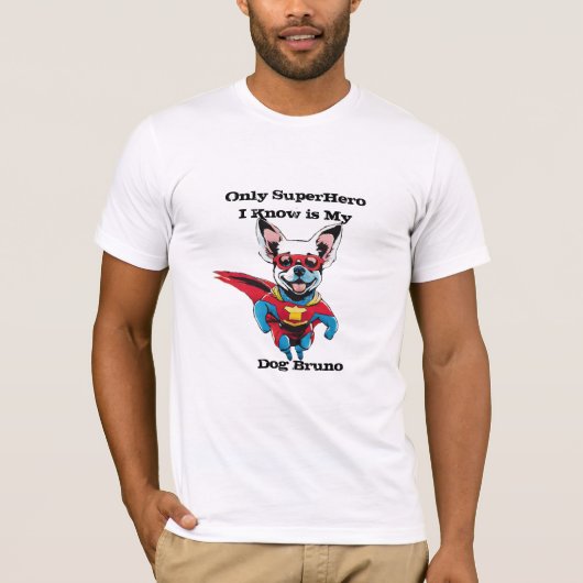 Superhero Dog T-Shirt Design Pour Amoureux de les  (Devant)