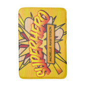 SUPERHERO Fun Retro Comic Book Pop Art Badmat (Voorkant Verticaal)