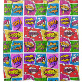 Superhero Gamer Comique livre design rideau de dou (Devant)